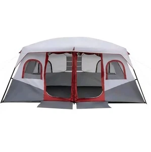 10 Person Cabin Camping Tent Two Rooms - Picture 1 of 3
