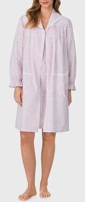 NUEVO Lanz of Salzburg Abuela's Garden Algodón Sueño Bata Corta Para Mujer Mediana Foto 1 de 4