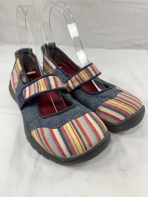 Keen Shoes Harvest Mary Janes Blue Striped Comfort Flats Outdoor Size 3 - Image 1 of 4