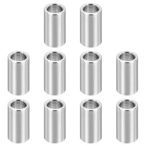 12pz Distanziali in acciaio inox M7 distanziali in metallo 7mm ID x 10mm OD x 18mm L - Foto 1 di 5