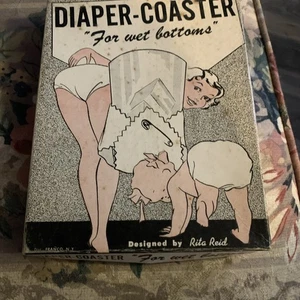 Vintage 1930’s-1950s Windeluntersetzer For Wet Bottoms Designed By Rita Reid Rare - Bild 1 von 5