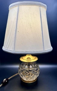 Waterford Kristall 12" Tischlampe mit Original Schirm FUNKTIONIERT - Bild 1 von 19