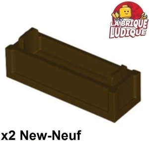 LEGO 2x Container Koffer Box Kasten 1x3 x2/3 Top Opening Dunkelbraun 69066 New - Picture 1 of 1