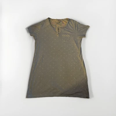 Karen Neuburger Sky Blue Floral Paisley Print Knee Length Night Shirt  XL - Image 1 of 3