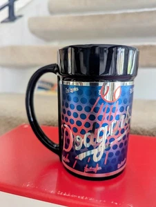 NUOVA TAZZA DA CAFFÈ LA DODGERS BASEBALL CERAMICA NERA WORLD SERIES MLB GIOCO BLU - Foto 1 di 2