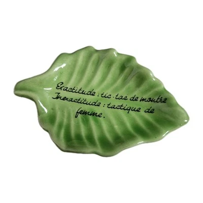 Coupelle Feuille Céramique Creation FERLAY Vallauris  Collection - Photo 1/4