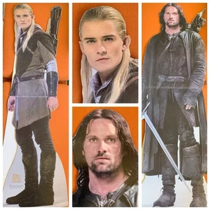 (2) Lord of the Rings Standee Cutout Orlando Bloom & Viggo Mortensen LIFESIZE - Picture 1 of 23