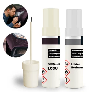 Riparatore VW AUDI LC3U Set 2 in 1: Vernice di base + Vernice trasparente con pe - Foto 1 di 5