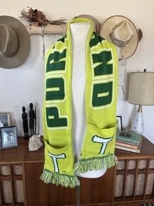 PORTLAND TIMBERS Scarf Vintage Rare With Pockets Green Adidas MLS Soccer UK (T) - Picture 1 of 6