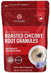 Chicory Root Roasted Granules, 1 Pound, Chicory Coffee (Inulin, Prebiotic Dietar - Picture 1 of 3
