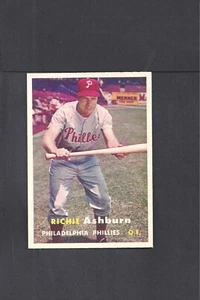 1957 TOPPS #70 RICHIE ASHBURN-2--BV $100--PHILLIES--NO CREASES--EX/MT - Picture 1 of 2
