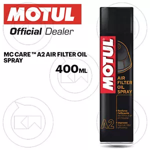 MOTUL A2 OLIO LUBRIFICANTE PER FILTRI ARIA MOTO CROSS AIR FILTER OIL SPRAY 400ml - Foto 1 di 3
