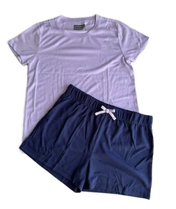 GIRLS EDDIE BAUER 2 PIECE PAJAMA Short SET Sleepwear L(14/16) Elastic waist NEW - Picture 1 of 35