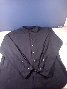 BOGGI MILANO Mens Size XXL Regular Fit Dark Blue Button-Front Shirt - Picture 1 of 12
