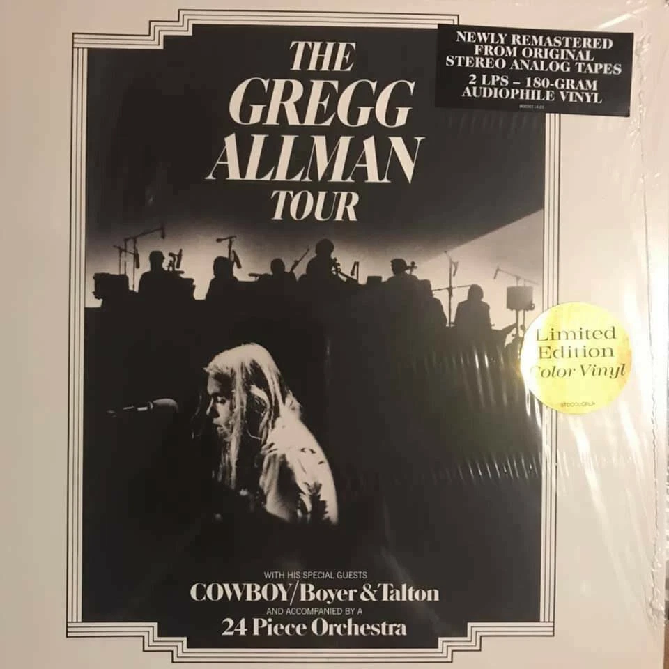 Gregg Allman : The Gregg Allman Tour (2 LP 2019 180 gram vinyl pressing) COLORED - Image 1 of 1