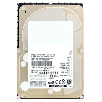 Disco Rigido Fujitsu 36GB MAP3367NP 68-PIN 10000Rpm 3,5 " Zoll - Immagine 1 di 4