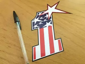 Nicky Hayden Nr. 1 Rennnummer (groß) - UK VERKÄUFER - Bild 1 von 1