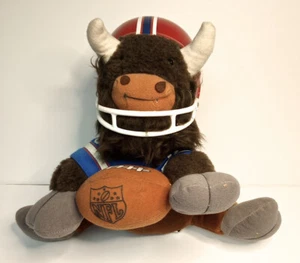 1983 NFL HUDDLES BUFFALO BILLS Plush TEAM MASCOT w/ Plastic Helmet TUDOR GAMES - Picture 1 of 6