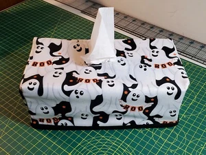 Halloween Ghosts Tissue Box Cover Handmade - Picture 1 of 7