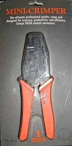 Paladin PA-1610, RG-58 Coaxial Connectors, Mini-Crimper, Free Shipping USA - Picture 1 of 3