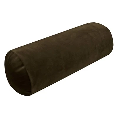 Mf08g Marrón Claro Suave Microfibra Terciopelo Refuerzo FUNDA Cuello Rollo CUBIERTA Tamaño Foto 1 de 4