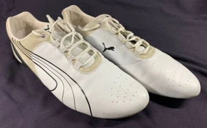 PUMA FERRARI FUTURE CAT SNEAKERS, WHITE MEN'S US SIZE 12, PRE-OWNED - Picture 1 of 7