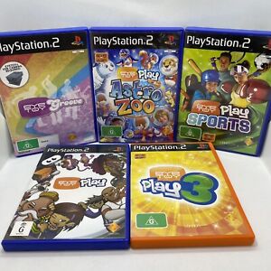5x PlayStation 2 PS2 Eye Toy Games Bundle PAL Groove Astro Zoo Play Eyetoy