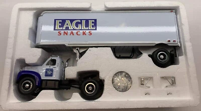 1st Gear Mack 1960 #4 Model B-61 Tractor And Trailer No.19-1394 Eagle Snacks 4 - Image 1 of 4