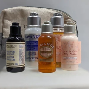L'Occitane Lot of 6 assortment plus Travel pouch - Picture 1 of 7
