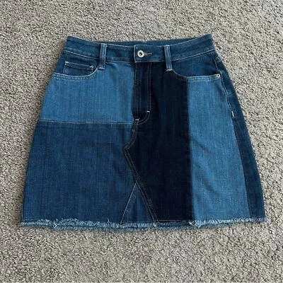 Falda Arizona Jean Co Denim Patchworks para mujer 7 Foto 1 de 4