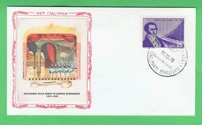 Italy Centenary Anniversary of the Death of Mercadante 1970 first day cover FDC - Image 1 of 2