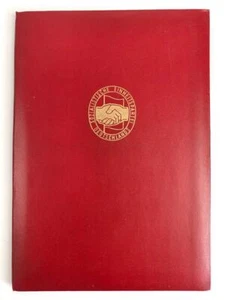 DDR Urkundenmappe rot . DIN A4," Sozialistsiche Einheitspartei Deutschlands" - Bild 1 von 4
