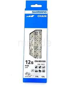 Shimano XTR CN-M9100 Bike Chain SIL-TEC W/Quick link 116Link,12-Spd HYPERGLIDE+ - Picture 1 of 6