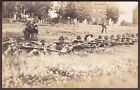 WWI Soldiers on Firing Line RPPC Company E 5th Regiment Photo Postcard #134