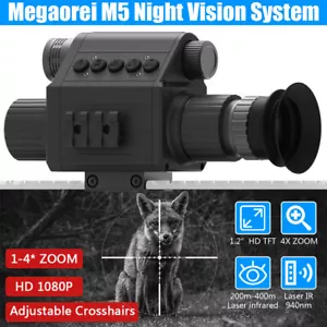 Megaorei 850nm 400m 1080P Night Vision IR Night Vision Optical Scope for Hunting - Picture 1 of 19