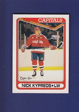 Nick Kypreos RC 1990-91 O-PEE-CHEE OPC Hockey #440 (NM+) Washington Capitals