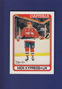 Nick Kypreos RC 1990-91 O-PEE-CHEE OPC Hockey #440 (NM+) Washington Capitals