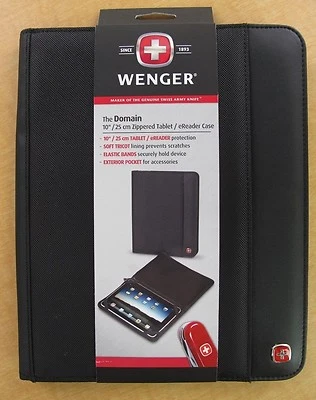 New Wenger 'Domain' 10" Zippered Tablet/eReader Case  - 66406101 - Black - Image 1 of 4