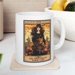 Die Prinzessin der wilden Katzen Tarotkarte Tasse - Bild 1 von 4