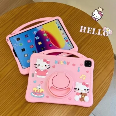 Kitty Pop Case Silicone Stand Cover Replacement for iPad 9.7 10.9 Pro 11 10.2 - Image 1 of 4