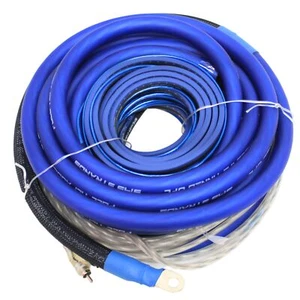 Full Tilt Audio 100 % OFC Stärke 0 blau/schwarz Verstärker Installationsset - Bild 1 von 5