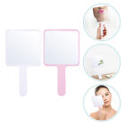  2 Pcs Handheld Makeup Mirror Wear-resistant Portable Female Supply Miss Square