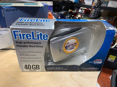 Smartdisk FireLite 40GB Portable USB hard Drive new in box - Image 1 of 4