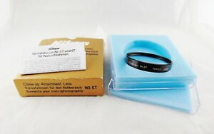 New  - Nikon Close-up Attachment Lens 5T w/ Nikon Box Case Instructions