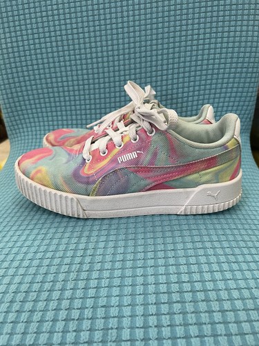 Sneakers Puma Rainbow Tye Dye per bambina taglia 3C cravatta tinta