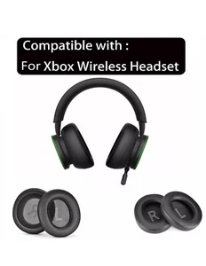 Original Replacement Leather Ear Pads For Microsoft Xbox X/S/One Series Wireless - Picture 1 of 9