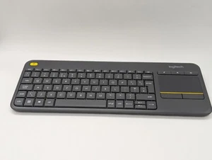 Clavier Logitech K400 Plus défectueux pavé tactile sans fil UK QWERTY LIRE B - Photo 1/17