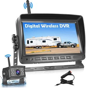 AHD Digital Wireless Reverse Camera 7" IPS Monitor Kit DVR for Truck RV Trailer - Picture 1 of 14