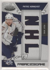 2010 Certified Fabric of the Game Die-Cut NHL Materials /25 Patric Hornqvist #PH