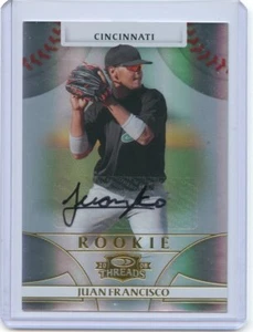 2008 DONRUSS THREADS ROOKIE RC AUTOGRAFO AUTO #121 JUAN FRANCISCO 980/999 *53300 - Foto 1 di 1